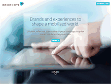 Tablet Screenshot of interthrive.com